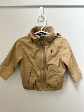 POLO Ralph Lauren Beige/Tan Kids Hooded Zip Jacket